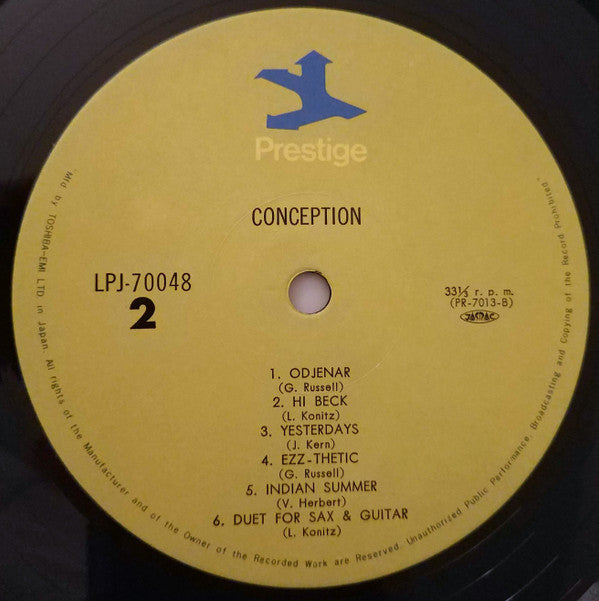Miles Davis - Conception (Vinyl, LP, Compilation, Reissue, Remastered) Near Mint (NM or M-) / Near Mint (NM or M-)