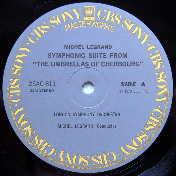 Michel Legrand - Performs His Symphonic Suite From "The Umbrellas Of Cherbourg" / Theme And Variations For Two Pianos And Orchestra From "The Go-Between" (Vinyl, LP) Very Good Plus (VG+) / Very Good Plus (VG+)