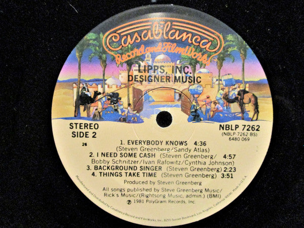 Lipps, Inc. - Designer Music (Vinyl, LP, Album, Stereo) Good Plus (G+) / Very Good (VG)