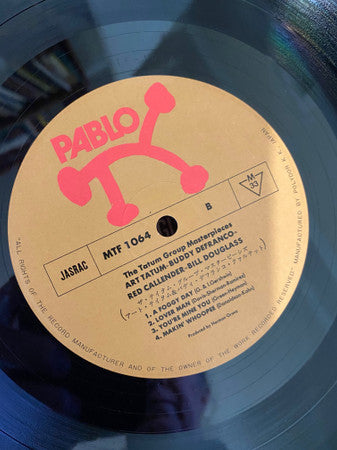 Art Tatum - The Tatum Group Masterpieces (Vinyl, LP, Album, Mono) Very Good Plus (VG+) / Very Good Plus (VG+)