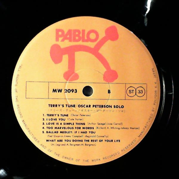 Oscar Peterson - Terry's Tune (Vinyl, LP) Very Good Plus (VG+) / Very Good Plus (VG+)