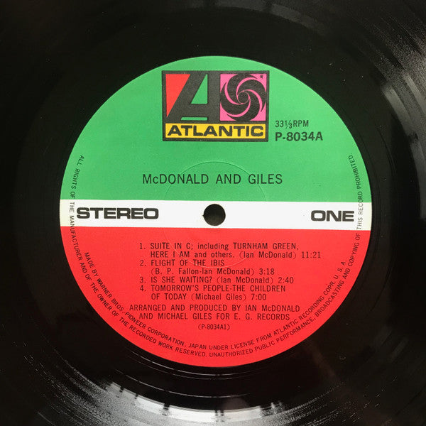 McDonald & Giles - McDonald And Giles (Vinyl, LP, Album)