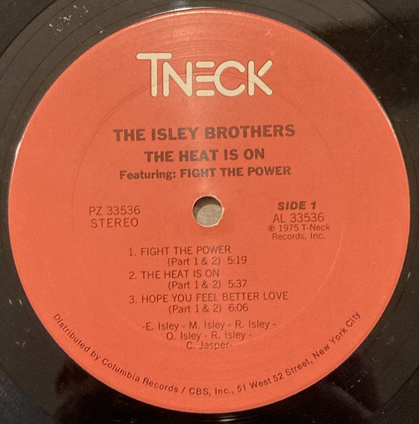 The Isley Brothers - The Heat Is On (Vinyl, LP, Album, Stereo) Very Good (VG) / Very Good (VG)