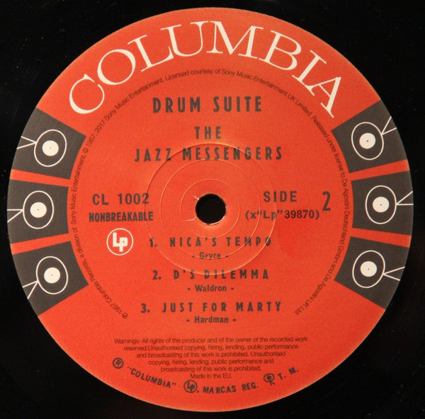 Art Blakey & The Jazz Messengers - Drum Suite (Vinyl, LP, Album, Reissue) Near Mint (NM or M-) / Near Mint (NM or M-)