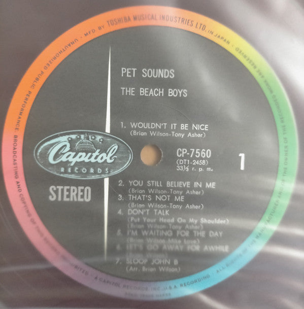 The Beach Boys - Pet Sounds (Vinyl, LP, Album, Stereo) Very Good (VG) / Good Plus (G+)