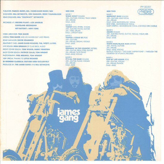 James Gang - Thirds (Vinyl, LP, Album) Very Good (VG) / Very Good Plus (VG+)