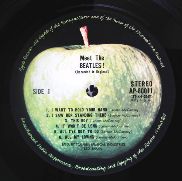 The Beatles - Meet The Beatles! (Vinyl, LP, Album, Reissue, Stereo) Very Good Plus (VG+) / Very Good (VG)