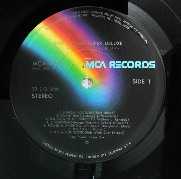 Sam Taylor (2) - Super Deluxe (Vinyl, LP, Compilation, Repress, Stereo) Very Good (VG) / Good Plus (G+)