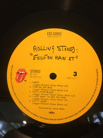 The Rolling Stones - Exile On Main St. (2xVinyl, LP, Album, Reissue) Very Good Plus (VG+) / Very Good (VG)