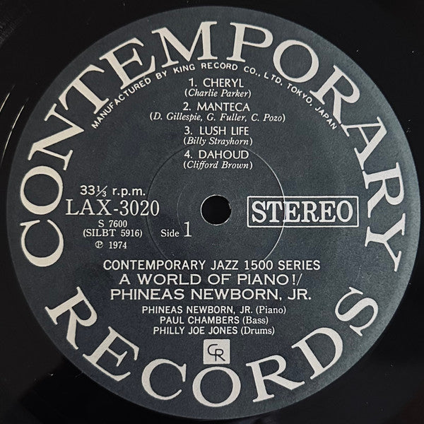 Phineas Newborn Jr. - A World Of Piano! (Vinyl, LP, Album, Reissue,...