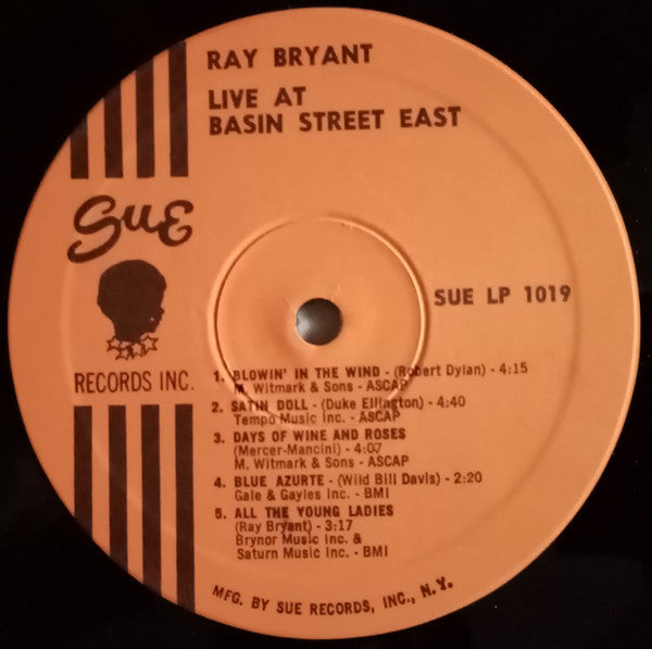 Ray Bryant - Live At Basin Street East (Vinyl, LP) Very Good Plus (VG+) / Very Good Plus (VG+)
