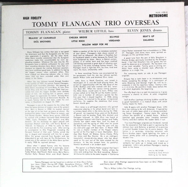 Tommy Flanagan Trio - Overseas (Vinyl, LP, Album, Reissue, Mono) Very Good Plus (VG+) / Very Good Plus (VG+)