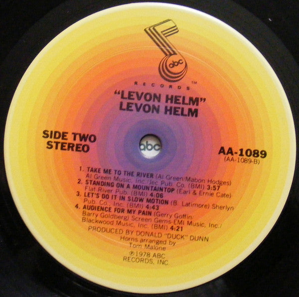 Levon Helm - Levon Helm (Vinyl, LP, Album) Very Good Plus (VG+) / Good Plus (G+)