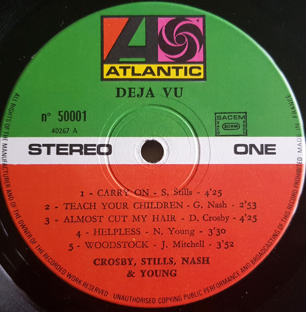 Crosby, Stills, Nash & Young - Déjà Vu (Vinyl, LP, Album, Reissue, Stereo) Good Plus (G+) / Very Good (VG)