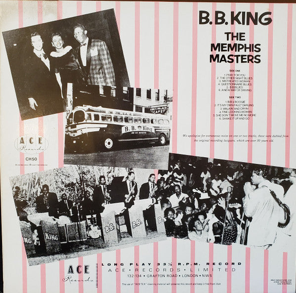 B.B. King - The Memphis Masters (Vinyl, LP, Compilation, Mono) Near Mint (NM or M-) / Very Good Plus (VG+)