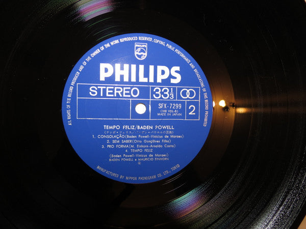 Baden Powell - Tempo Feliz (Vinyl, LP, Album) Very Good (VG) / Very Good (VG)
