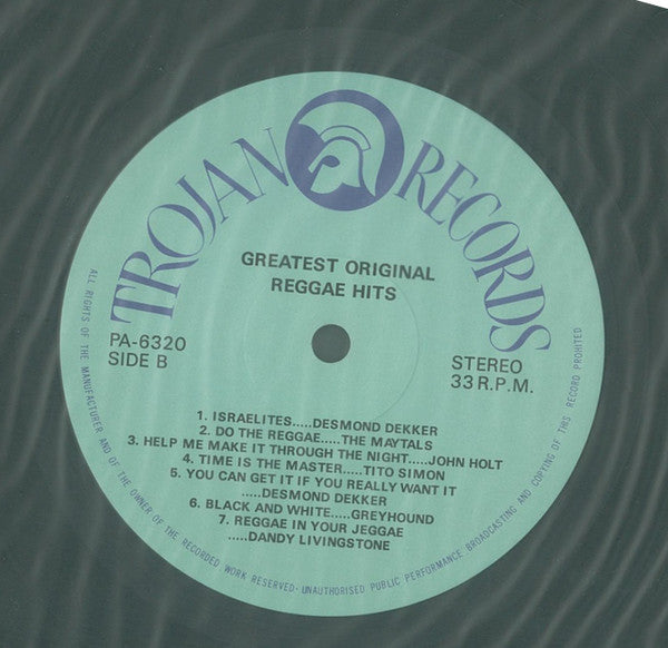 Various - Trojan Greatest Original Reggae Hits (Vinyl, LP, Compilat...