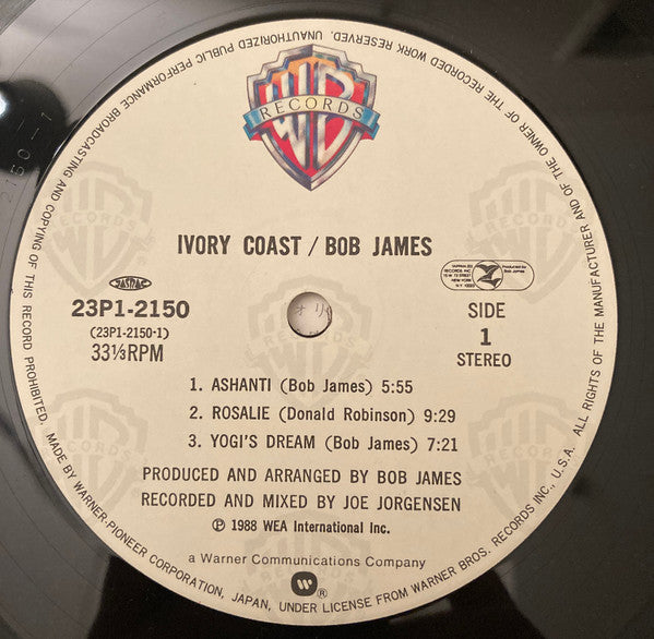 Bob James - Ivory Coast (Vinyl, LP, Album, Stereo) Good Plus (G+) / Very Good Plus (VG+)