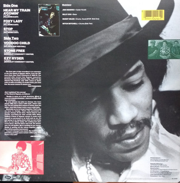Jimi Hendrix - Band Of Gypsys 2 (Vinyl, LP, Album, Stereo) Very Good Plus (VG+) / Very Good Plus (VG+)
