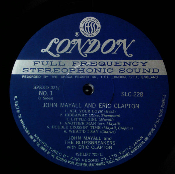 John Mayall - Blues Breakers (Vinyl, LP, Album, Reissue, Stereo) Very Good Plus (VG+) / Very Good Plus (VG+)