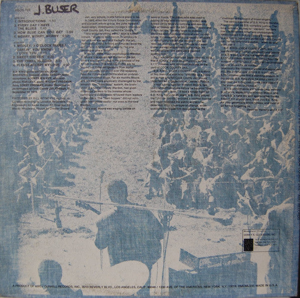 BB King - Live In Cook County Jail (Vinyl, LP, Album) Very Good Plus (VG+) / Very Good Plus (VG+)