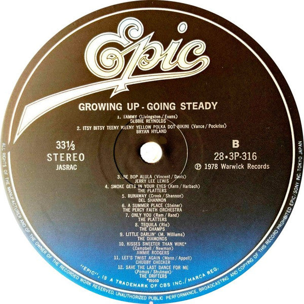 Various - Growing Up! - Going Steady (Vinyl, LP, Compilation, Stereo, Mono) Very Good (VG) / Very Good Plus (VG+)