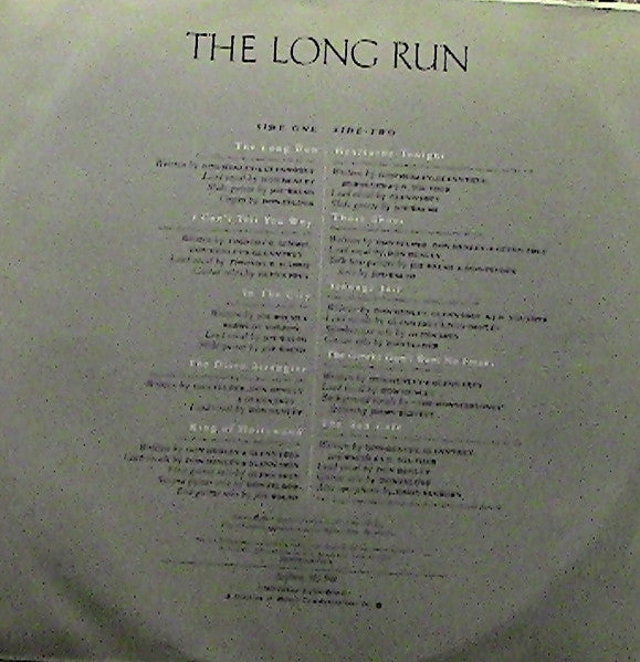 Eagles - The Long Run (Vinyl, LP, Album, Stereo) Very Good Plus (VG+) / Very Good (VG)