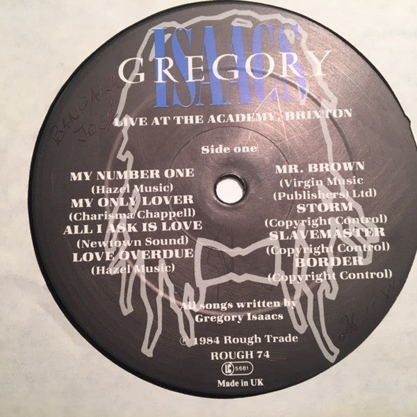 Gregory Isaacs - Live At The Academy, Brixton (Vinyl, LP, Album) Very Good (VG) / Good Plus (G+)