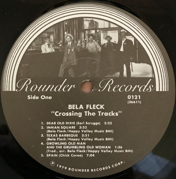 Béla Fleck - Crossing The Tracks (Vinyl, LP, Album) Very Good Plus (VG+) / Very Good (VG)