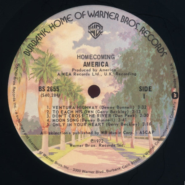 America (2) - Homecoming (Vinyl, LP, Album, Reissue) Very Good (VG) / Very Good Plus (VG+)