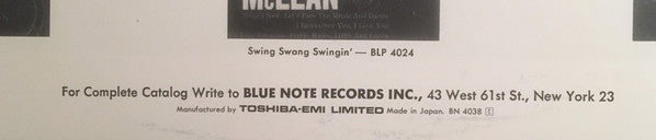 Jackie McLean - Capuchin Swing (Vinyl, LP, Album, Reissue, Stereo) Very Good Plus (VG+) / Near Mint (NM or M-)