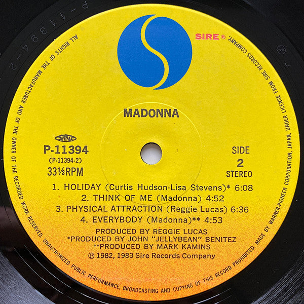 Madonna - Madonna (Vinyl, LP, Album, Reissue, Stereo)