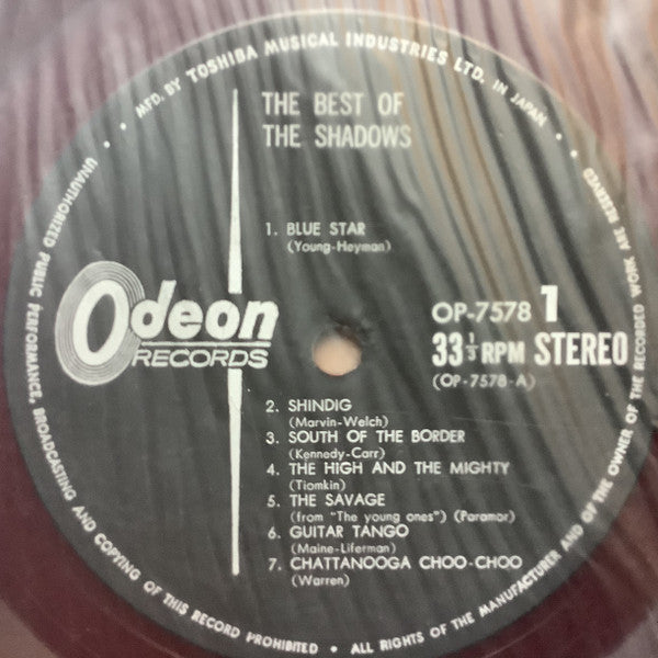 The Shadows - The Best Of The Shadows = ベスト・オブ・シャドウズ (Vinyl, LP, Co...