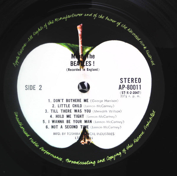The Beatles - Meet The Beatles! (Vinyl, LP, Album, Reissue, Stereo) Very Good Plus (VG+) / Very Good (VG)