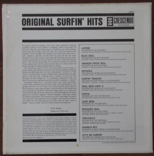 Various - Original Surfin' Hits (Vinyl, LP, Compilation, Reissue) Very Good (VG) / Very Good (VG)
