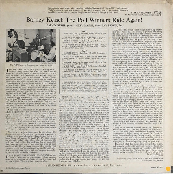 The Poll Winners - Ride Again! (Vinyl, LP, Album, Stereo) Very Good Plus (VG+) / Very Good Plus (VG+)