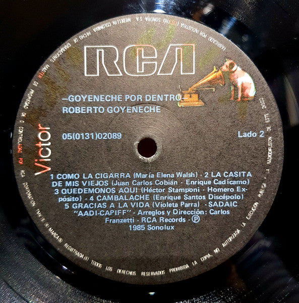 Roberto Goyeneche - El Polaco Por Dentro (Vinyl, LP, Album) Very Good (VG) / Very Good Plus (VG+)