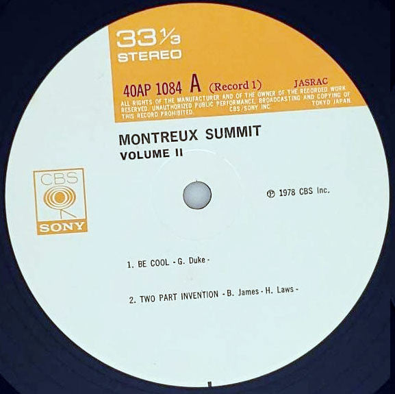 Various - Montreux Summit - Volume 2 (2xVinyl, LP, Album, Stereo) Very Good Plus (VG+) / Very Good Plus (VG+)