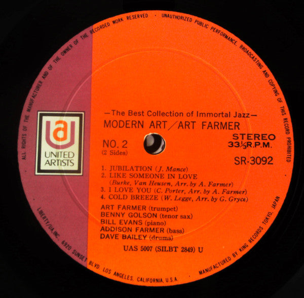 Art Farmer - Modern Art (Vinyl, LP, Album)
