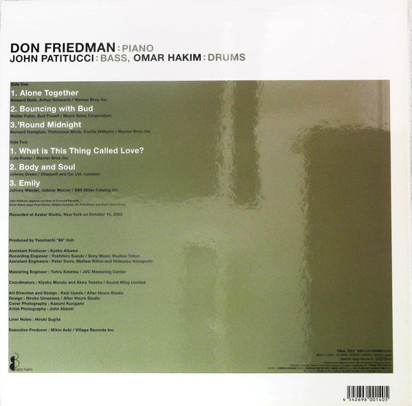 Don Friedman Trio - Timeless (Vinyl, LP, Album) Near Mint (NM or M-) / Near Mint (NM or M-)