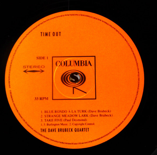 The Dave Brubeck Quartet - Time Out (Vinyl, LP, Album, Reissue, Stereo) Very Good Plus (VG+) / Good Plus (G+)