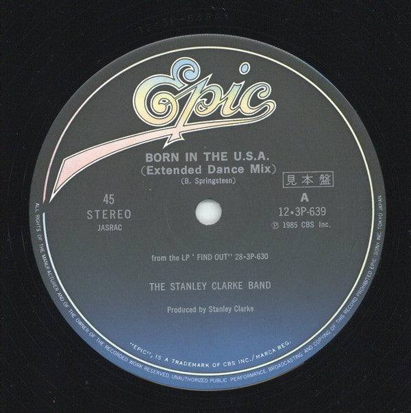 The Stanley Clarke Band - Born In The U.S.A. (Vinyl, 12", 45 RPM, Single, Promo) Very Good Plus (VG+) / Very Good (VG)