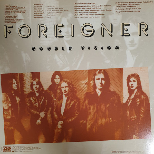 Foreigner - Double Vision (Vinyl, LP, Album, Repress, Stereo) Good Plus (G+) / Good Plus (G+)