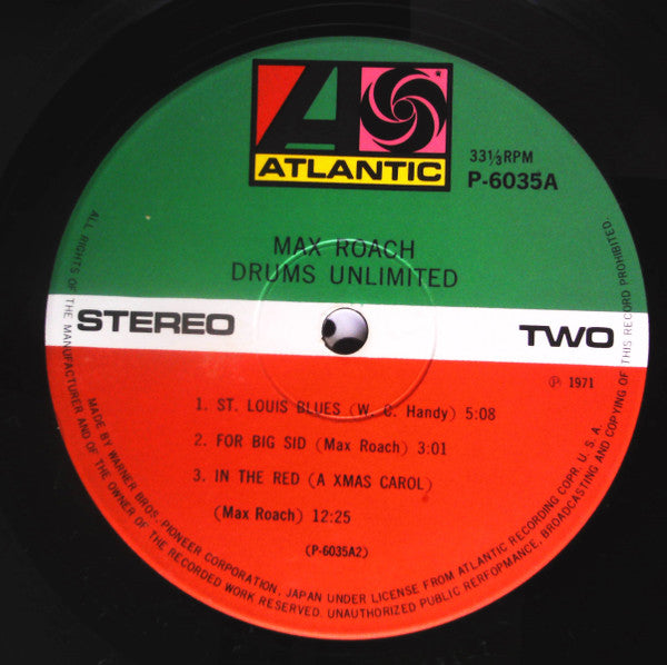 Max Roach - Drums Unlimited (Vinyl, LP, Album, Reissue, Stereo)