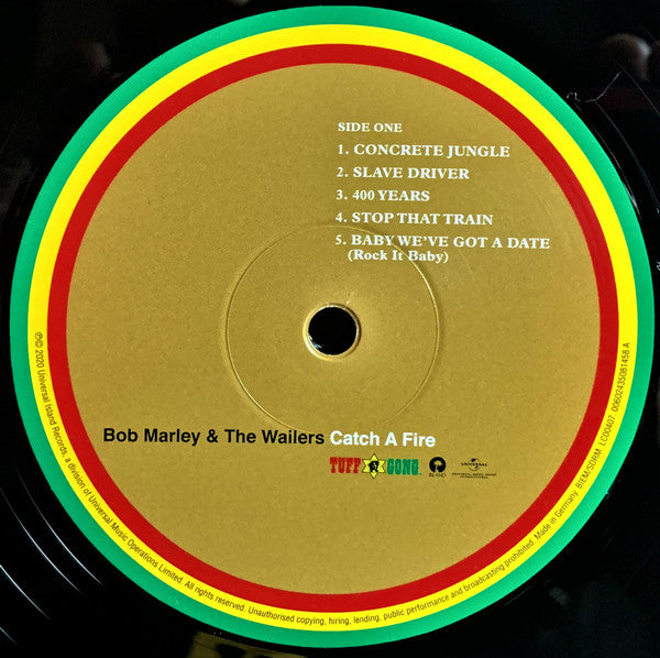Bob Marley & The Wailers - Catch A Fire (Vinyl, LP, Album, Limited Edition, Reissue, Remastered) Very Good (VG) / Near Mint (NM or M-)