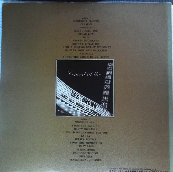 Les Brown - Concert At The Palladium (2xVinyl, LP, Promo) Very Good Plus (VG+) / Very Good (VG)