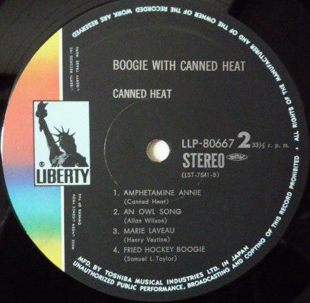 Canned Heat - Boogie With Canned Heat (Vinyl, LP, Album) Very Good Plus (VG+) / Very Good Plus (VG+)