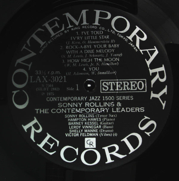 Sonny Rollins - Sonny Rollins And The Contemporary Leaders (Vinyl, LP, Album, Limited Edition, Reissue, Stereo) Very Good Plus (VG+) / Very Good (VG)
