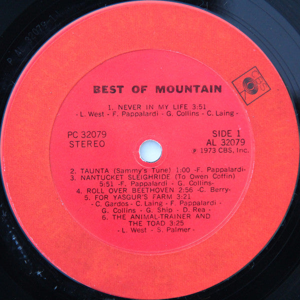 Mountain - The Best Of Mountain (Vinyl, LP, Compilation, Special Edition, Stereo) Very Good (VG) / Good Plus (G+)