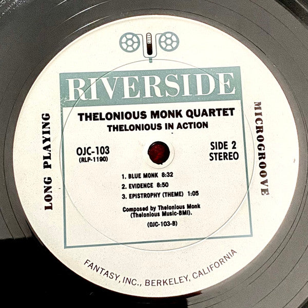 The Thelonious Monk Quartet - Thelonious In Action (Vinyl, LP, Album, Stereo, Reissue) Very Good Plus (VG+) / Very Good (VG)